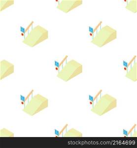 Ramp for the disabled with information sign pattern seamless background texture repeat wallpaper geometric vector. Ramp for the disabled with information sign pattern seamless vector