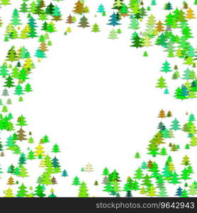 Random pine tree forest pattern background Vector Image