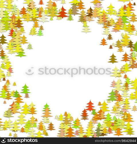 Random pine tree forest pattern background Vector Image