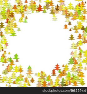 Random pine tree forest pattern background Vector Image
