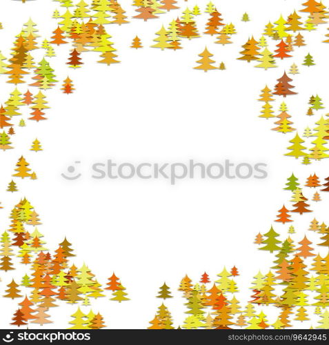 Random pine tree forest pattern background Vector Image
