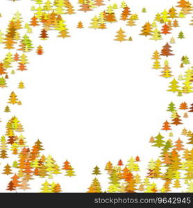 Random pine tree forest pattern background Vector Image