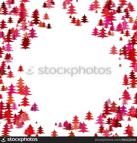 Random pine tree forest pattern background Vector Image