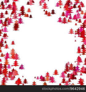Random pine tree forest pattern background Vector Image