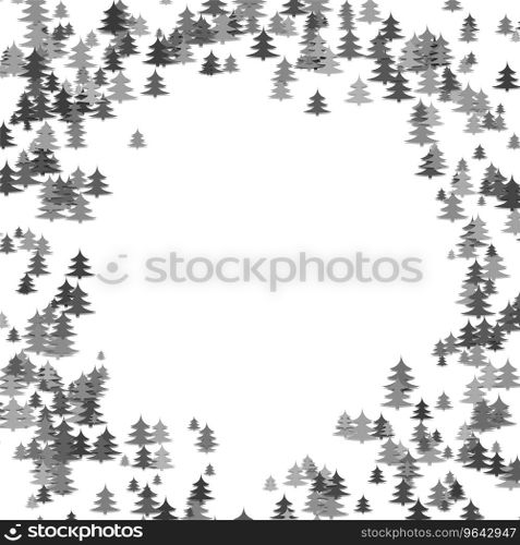 Random pine tree forest pattern background Vector Image
