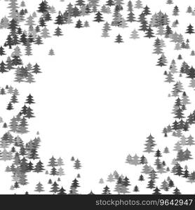 Random pine tree forest pattern background Vector Image