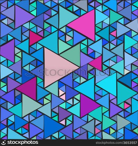 Random triangles background with different sizes and colors