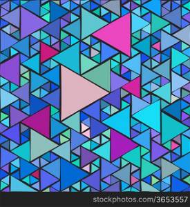 Random triangles background with different sizes and colors