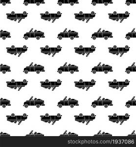 Rap retro car pattern seamless background texture repeat wallpaper geometric vector. Rap retro car pattern seamless vector