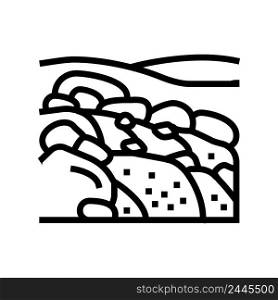 rapids river line icon vector. rapids river sign. isolated contour symbol black illustration. rapids river line icon vector illustration