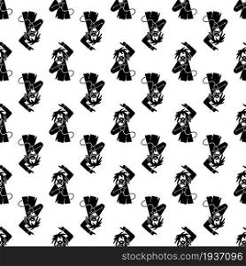 Rapper singer pattern seamless background texture repeat wallpaper geometric vector. Rapper singer pattern seamless vector