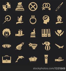 Rapture icons set. Simple set of 25 rapture vector icons for web for any design. Rapture icons set, simple style
