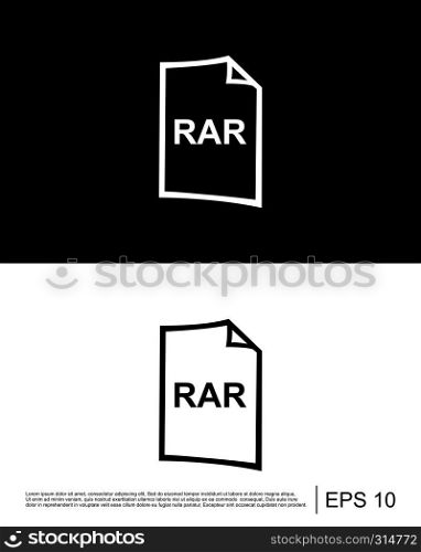 rar file format icon template