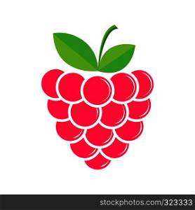 Raspberry berry, flat style for design and decoration