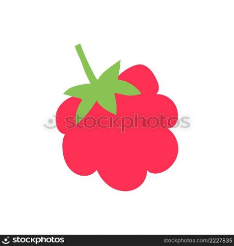Raspberry. Cutouts fruit. Shape colored cardboard or paper. Funny childish applique.. Raspberry. Cutouts fruit. Shape colored cardboard or paper. Funny childish applique