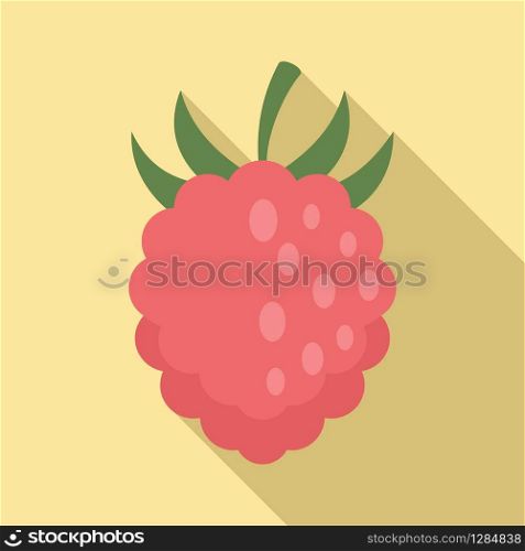 Raspberry fazz icon. Flat illustration of raspberry fazz vector icon for web design. Raspberry fazz icon, flat style