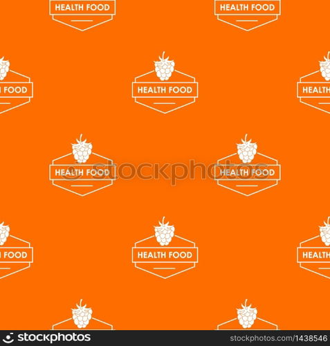 Raspberry pattern vector orange for any web design best. Raspberry pattern vector orange