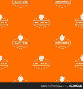Raspberry pattern vector orange for any web design best. Raspberry pattern vector orange