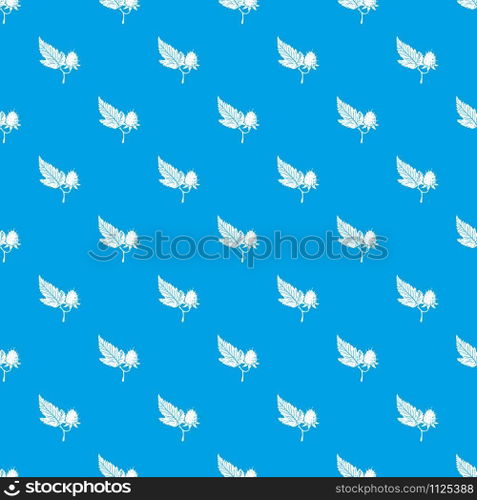 Raspberry pattern vector seamless blue repeat for any use. Raspberry pattern vector seamless blue