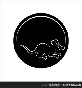 Rat Icon, Animal Icon Vector Art Illustration