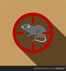 Rat icon. Flat illustration of rat vector icon for web. Rat icon, flat style