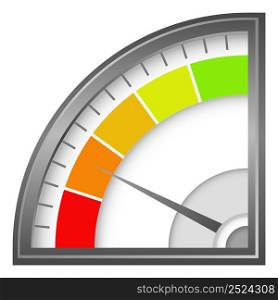 Rating gauge. Car panel level meter icon isolated on white background. Rating gauge. Car panel level meter icon