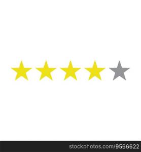 rating star icon vector template illustration logo design