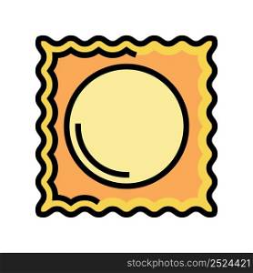 ravioli pasta color icon vector. ravioli pasta sign. isolated symbol illustration. ravioli pasta color icon vector illustration