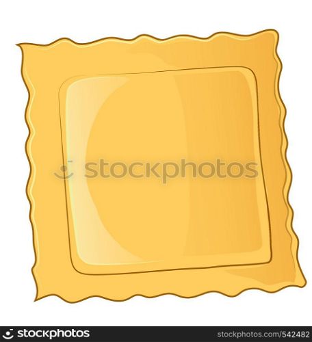 Ravioli pasta icon. Cartoon of ravioli pasta vector icon