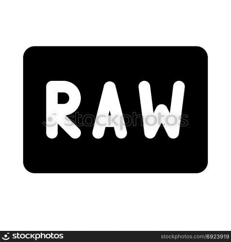 raw photo symbol
