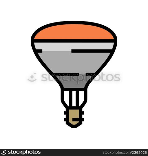 ray glow light bulb color icon vector. ray glow light bulb sign. isolated symbol illustration. ray glow light bulb color icon vector illustration