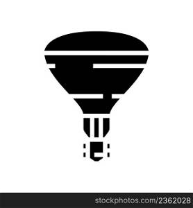 ray glow light bulb glyph icon vector. ray glow light bulb sign. isolated contour symbol black illustration. ray glow light bulb glyph icon vector illustration