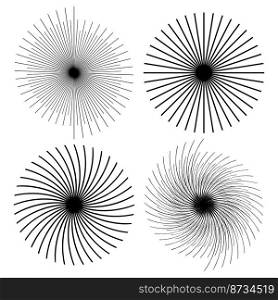 Rays lines. Star icon. Vector illustration. stock image. EPS 10.. Rays lines. Star icon. Vector illustration. stock image. 