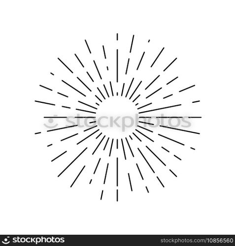 Rays sun vector image