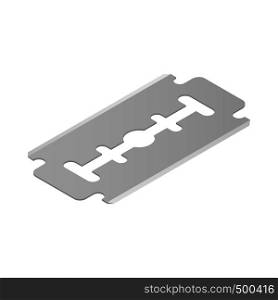 Razor blade icon in isometric 3d style on a white background. Razor blade icon, isometric 3d style