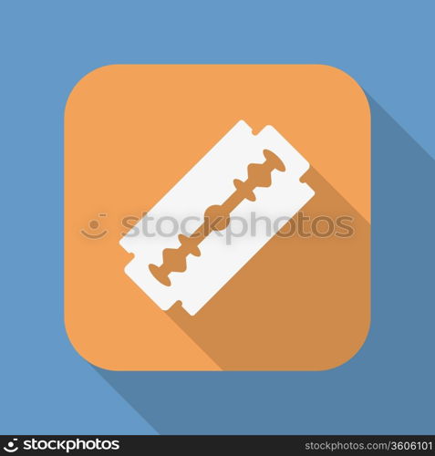 Razor blade icon symbol