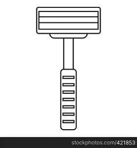Razor equipment for shaver icon. Outline illustration of razor equipment for shaver vector icon for web. Razor equipment for shaver icon, outline style
