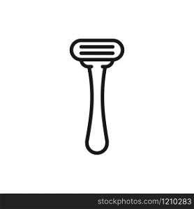 Razor line icon. Hair removal method. Razor shaving. Razor line icon. Hair removal method. Razor shaving.