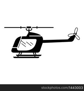 Rc helicopter icon. Simple illustration of rc helicopter vector icon for web design isolated on white background. Rc helicopter icon, simple style