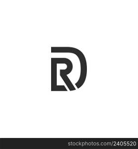 RD letter logo vector icon illustration design