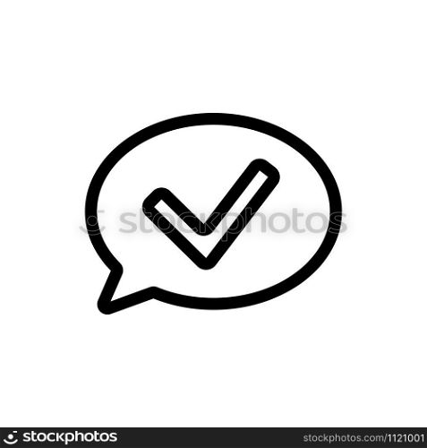 read message icon vector. A thin line sign. Isolated contour symbol illustration. read message icon vector. Isolated contour symbol illustration