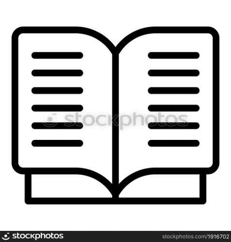 Reading attention icon outline vector. Effective read. Text information. Reading attention icon outline vector. Effective read