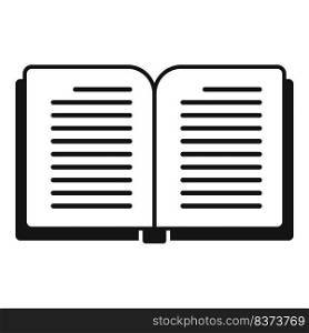 Reading book icon simple vector. Online study. Career skill. Reading book icon simple vector. Online study