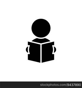 reading icon vector design templates white on background