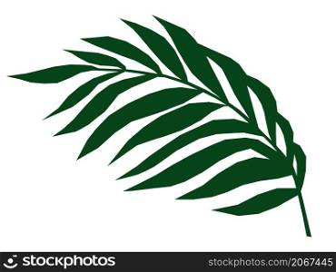 Ready for cards, posters, prints and other usage. Vector illustration with palm leaf Design element