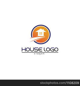 Real estate and home buildings logo icons template