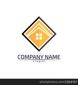 Real estate and home buildings logo icons template