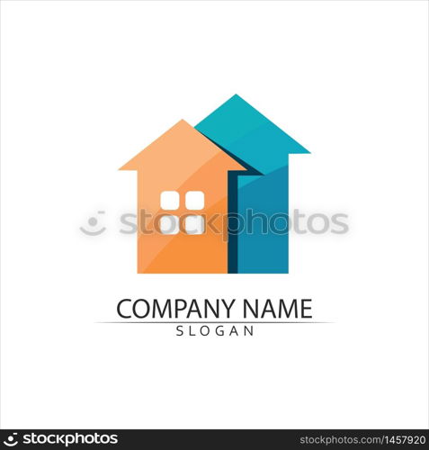 Real estate and home buildings logo icons template