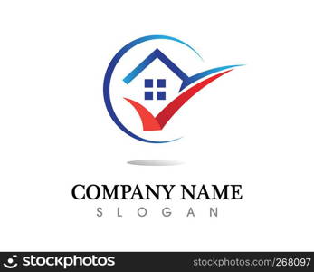 Real estate and home buildings logo icons template