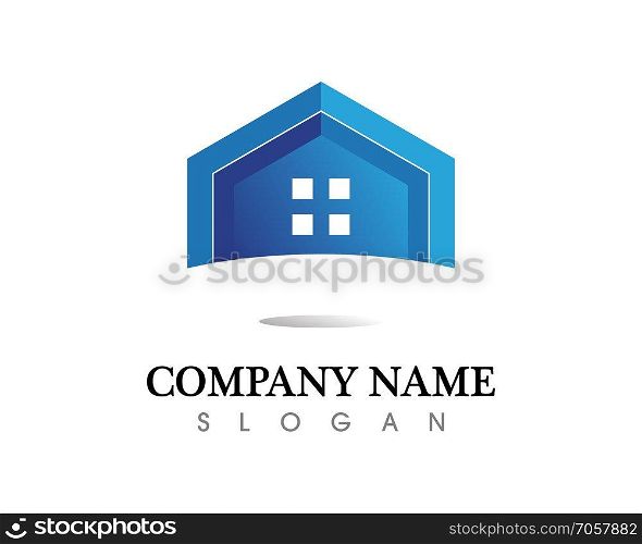 Real estate and home buildings logo icons template 